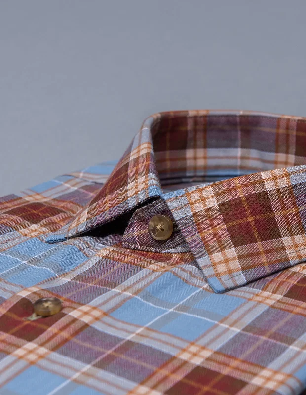 Big Savings Melon and Pomegranate Herringbone Plaid