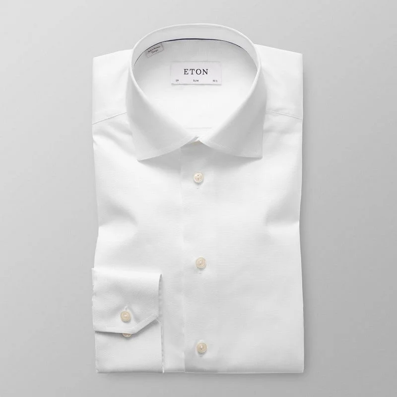 Weekend Savings Spectacular Eton Shirts | Twill Dress Shirt Slim Fit (3 Colors)