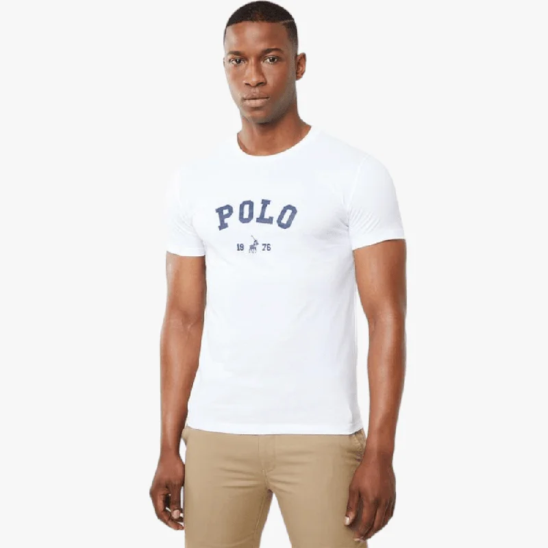 Polo Mens Classic Printed Short Sleeve Tee White