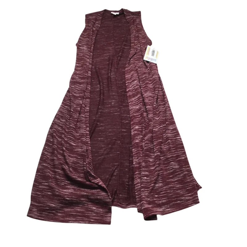 Weekend Specials to Indulge In Cardigan By Lularoe In Maroon, Size: Xs
