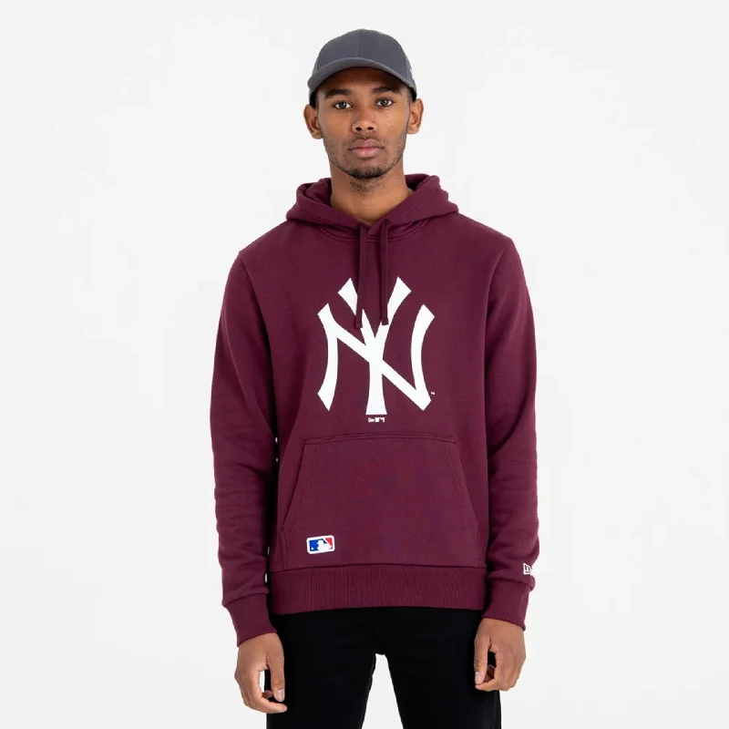Lowest Prices New York Yankees MLB Regular Dark Purple Pullover Hoodie