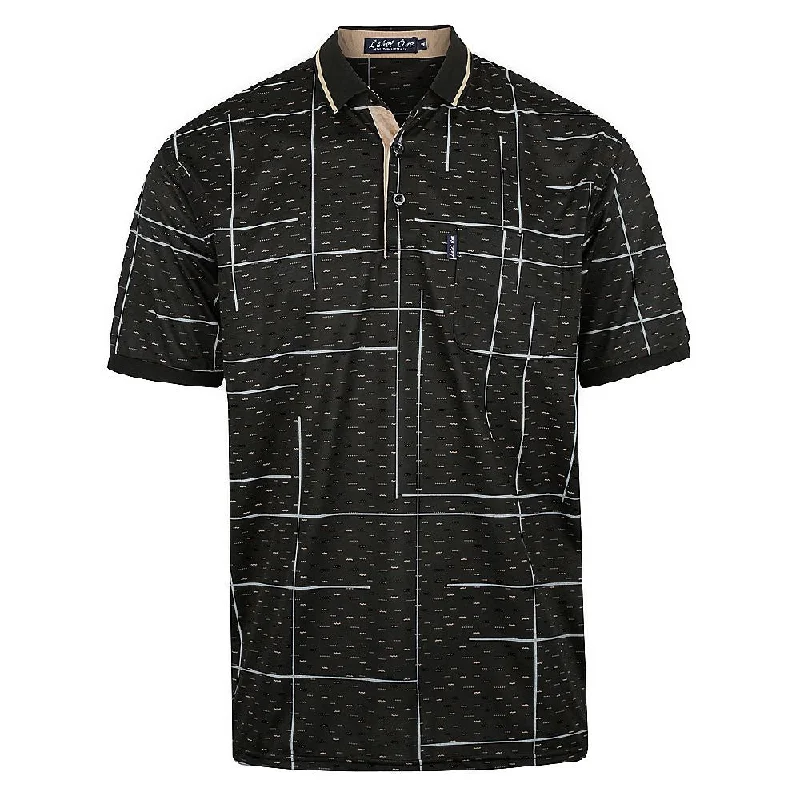 Deal Alert Label One - Men's Abstract Polo