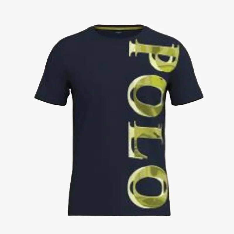 Shop and Save Polo Mens Logo Printed Short Sleeve Tee Navy