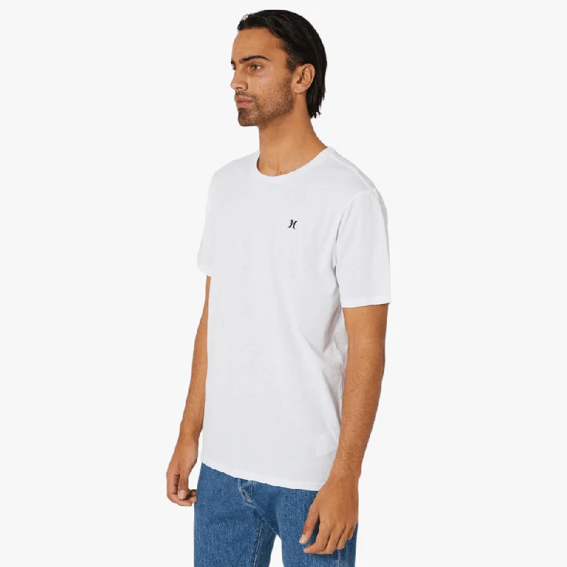 Hurley Mens H20 Dri Icon Short Sleeve Tee White