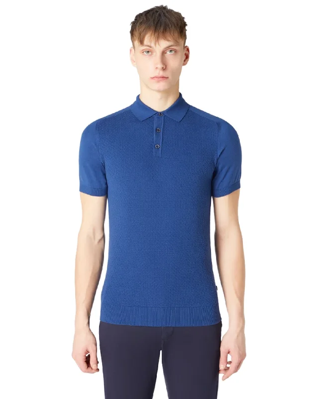 ID70238-Remus Royal Blue Textured Polo