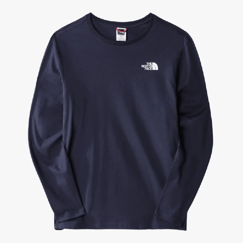 The North Face Mens Easy Long Sleeve Tee Summit Navy