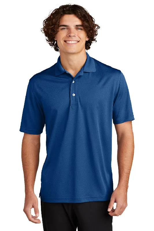 Act Now Sport-Tek Mens Dri-Mesh Moisture Wicking Short Sleeve Polo Shirt - Royal Blue
