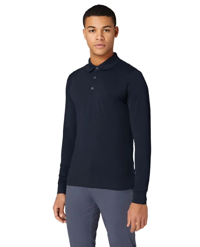 ID60269-Remus Navy Long Sleeve Polo Shirt