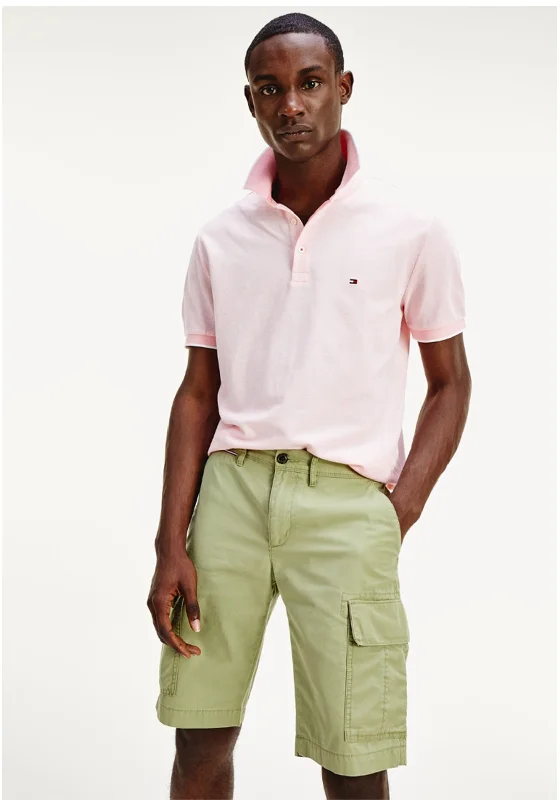 YEAR-End Clearance Tommy Hilfiger TH Cool Oxford Polo Shirt, Pink