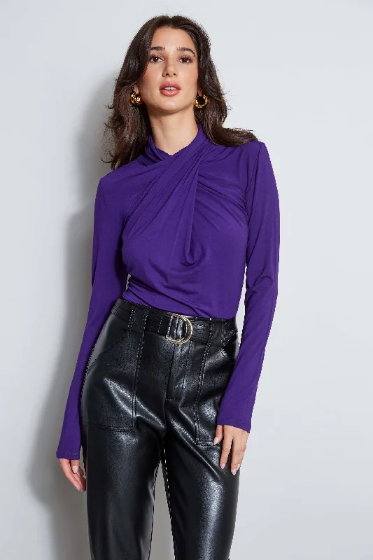 Weekend Discounts to Delight Long Sleeve Twist Neck Knit