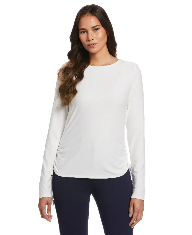 Time-Limited Offer Knit Side Ruched Top