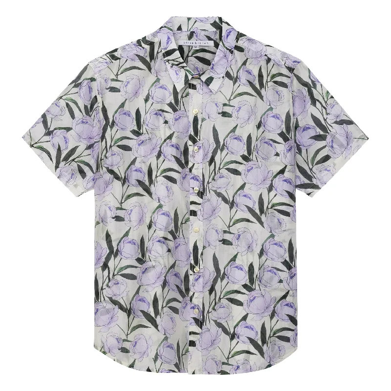 Top Pick SAVE 70%- Lilac Tivoli Terrazzo Oversized Shirt