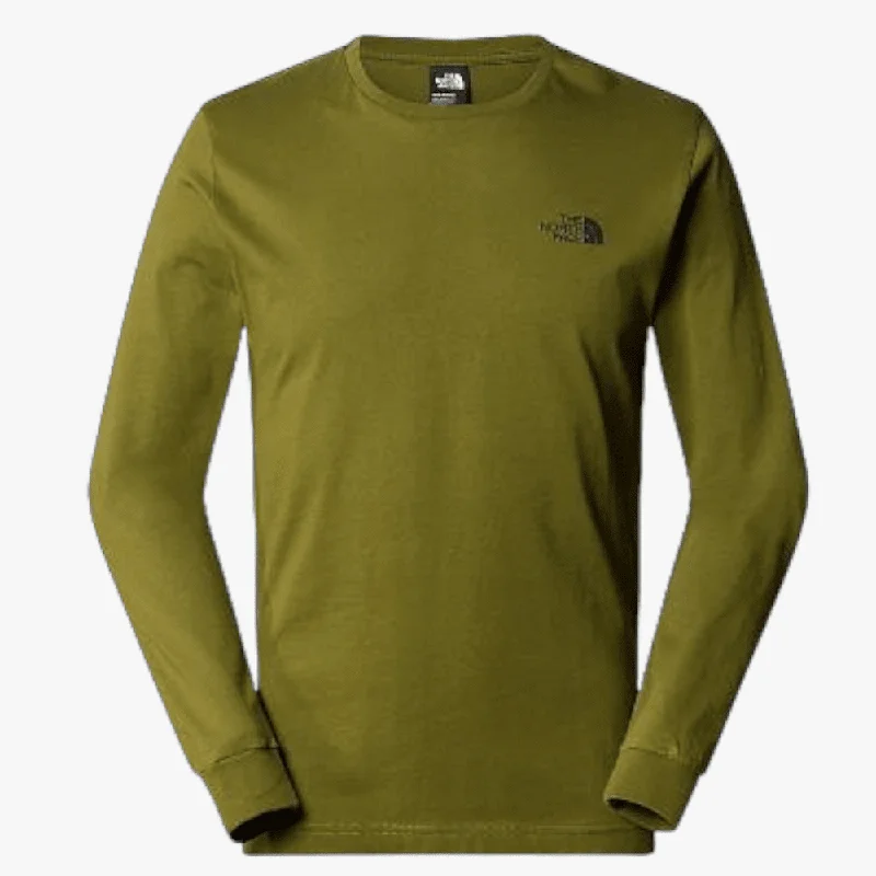 The North Face Mens Easy Long Sleeve Tee Tnf Forest Olive