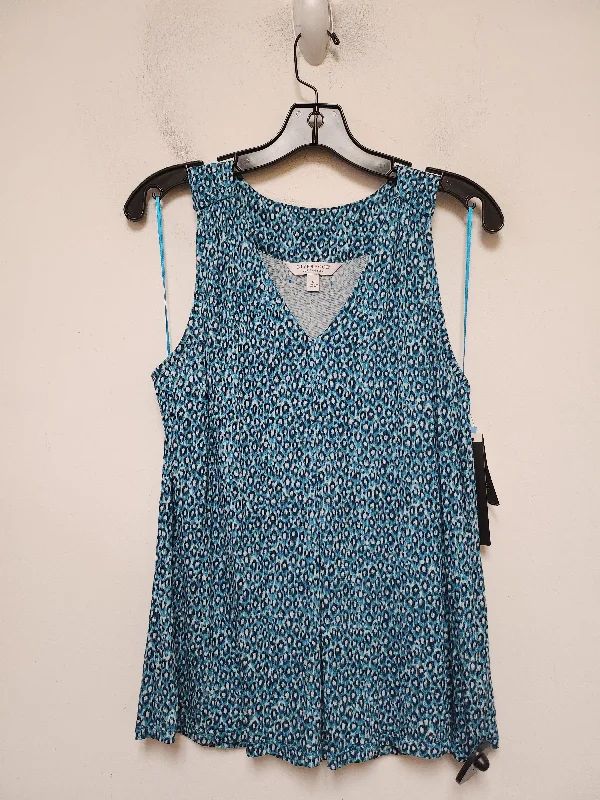 Weekend Savings Bonanza Top Sleeveless By Liverpool In Blue, Size: M