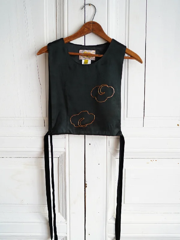 Half Price Unlogical Poem Classical Style Gold Embroidery Smock