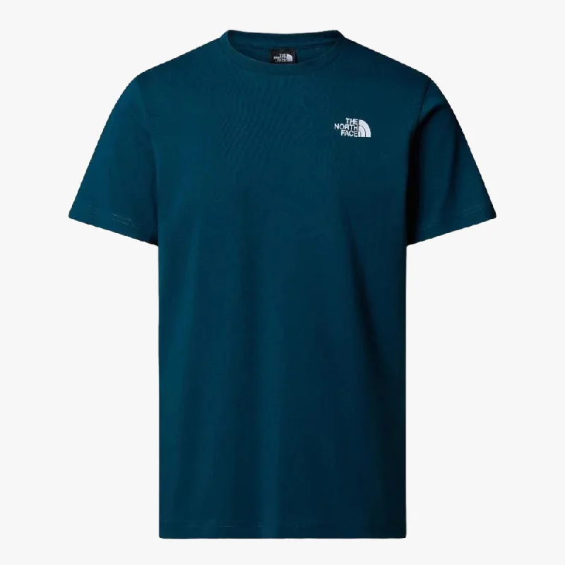 The North Face Mens Vertical Short Sleeve Tee Midnight Petrol