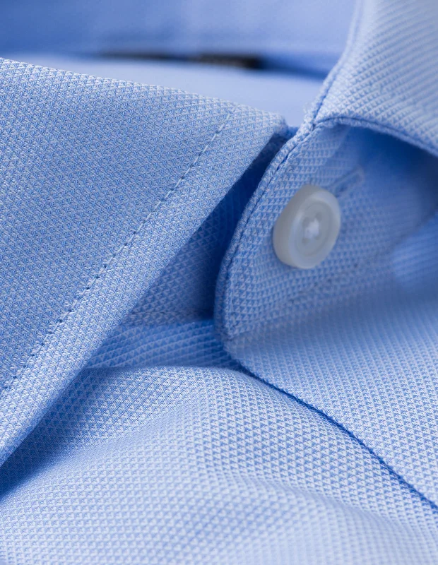 Great Bargain Wrinkle-Resistant Dobby - Light Blue Heart Dobby