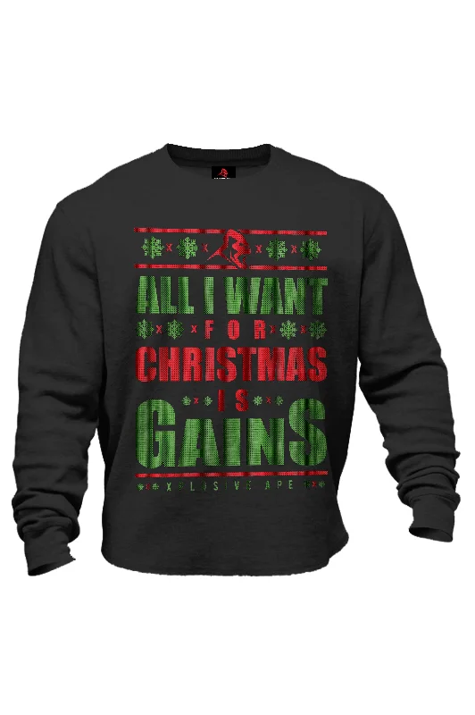 Steals and Deals XAPE "Gains" Sweatshirt - Black
