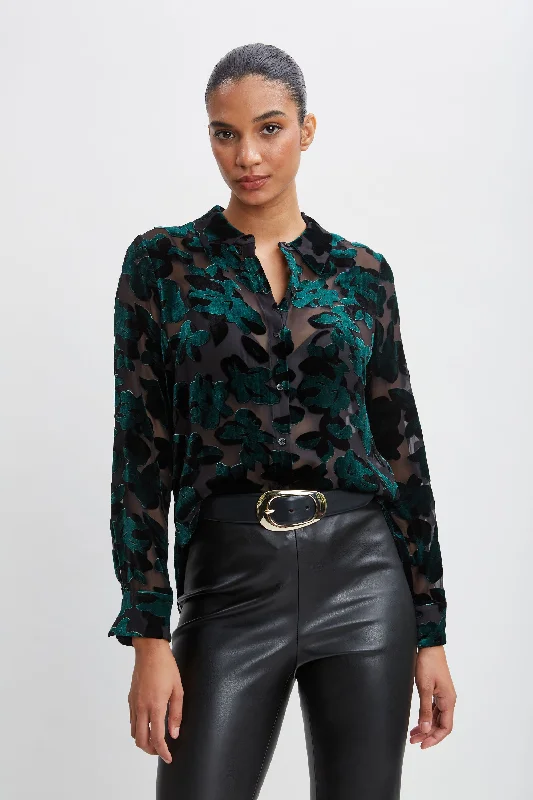 Weekend Bargains to Snag Burnout Velvet Shirt