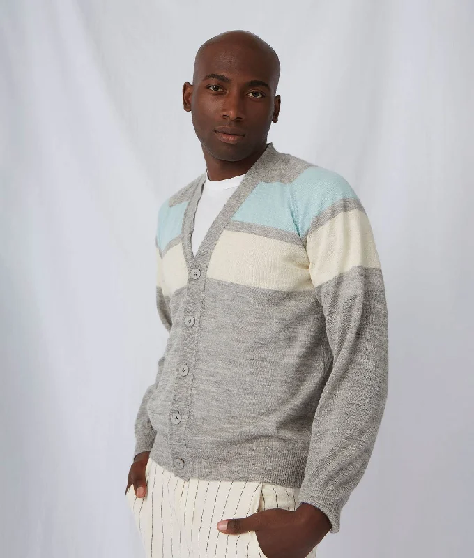 Members Only Men's Intarsia V-Neck Cardigan