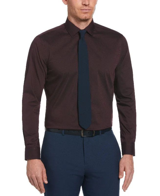 Slim Fit Solid Dress Shirt