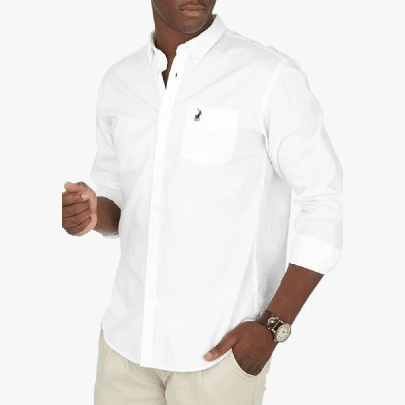 Weekend Specials to Celebrate Polo Mens Relax Fit Work Shirt White