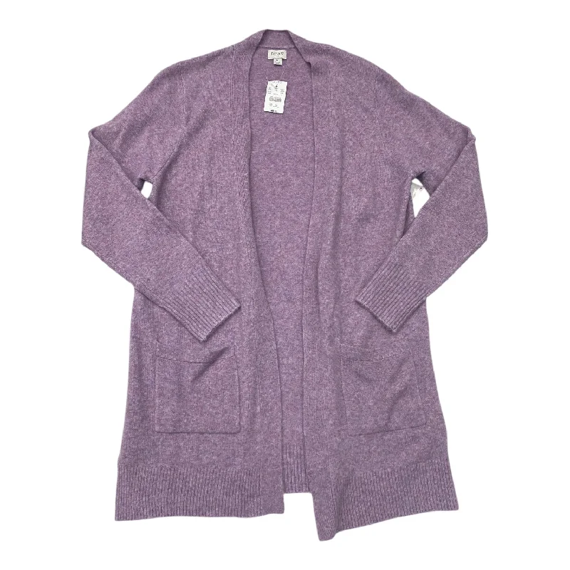 Savings Soar This Weekend Sweater Cardigan By J. Crew In Purple, Size: M