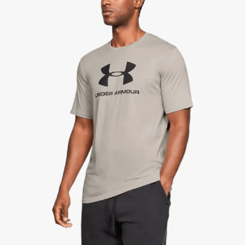 Under Armour Mens Sportstyle Logo Short Sleeve Tee 289 Sand