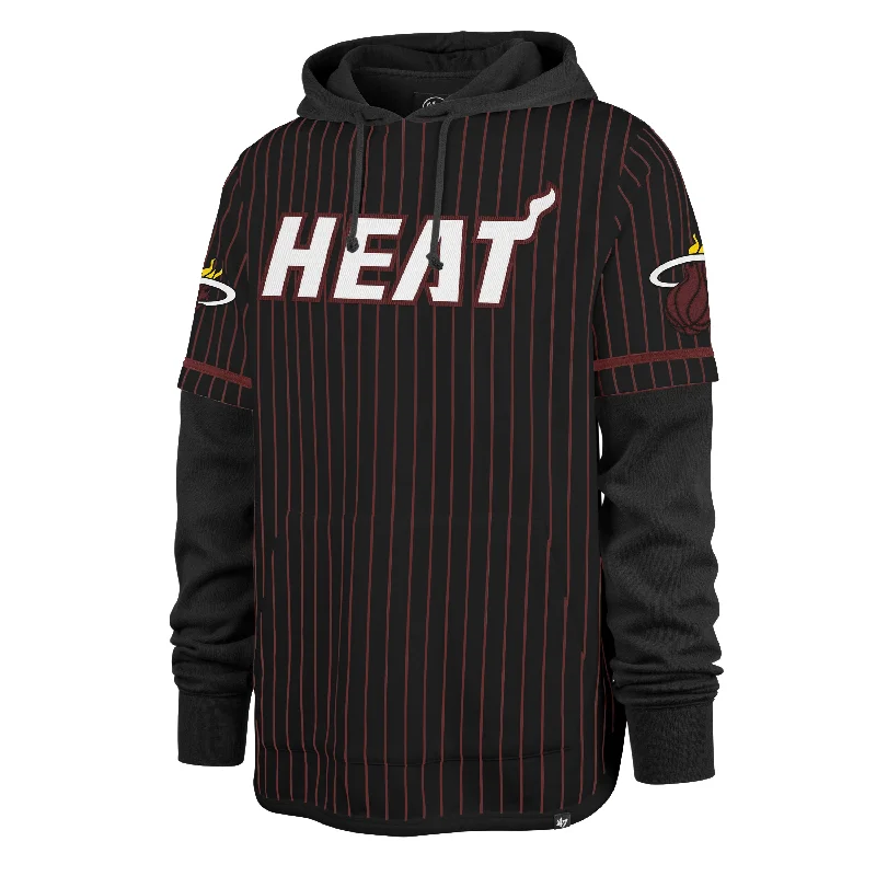 MIAMI HEAT PINSTRIPE '47 SHORTSTOP PULLOVER HOOD