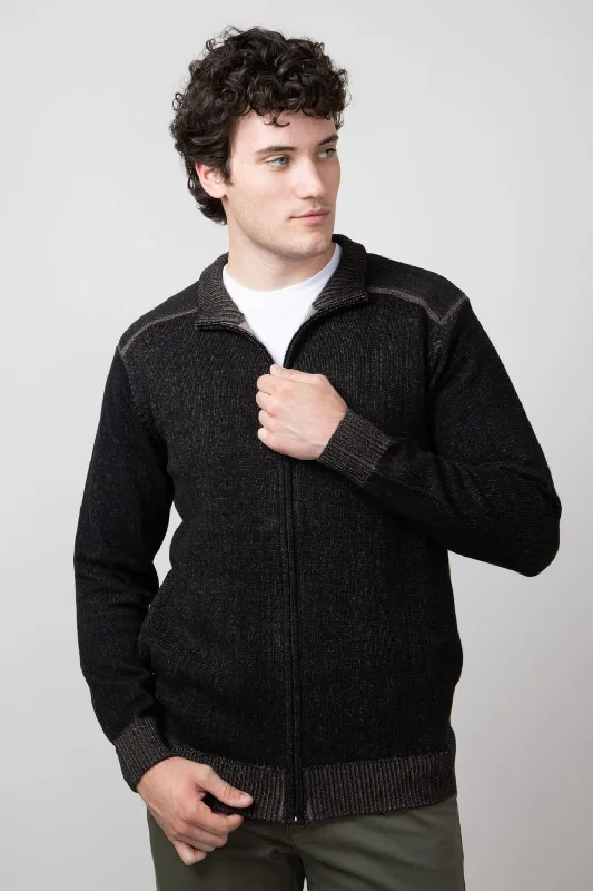 1897 Original Full Zip Sweater for Men in Black | 2401GL-BLACK