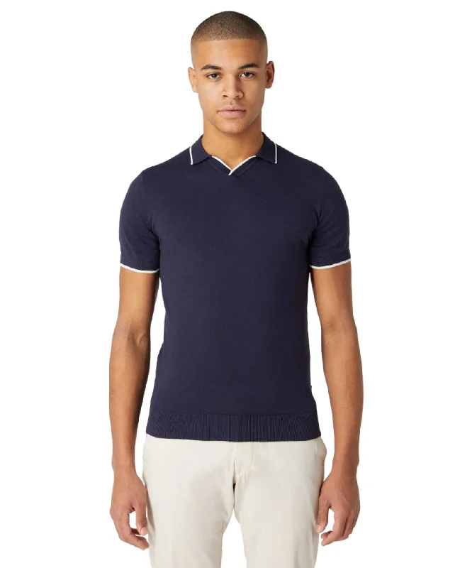 ID70241-Remus Navy Skipper Collar Polo