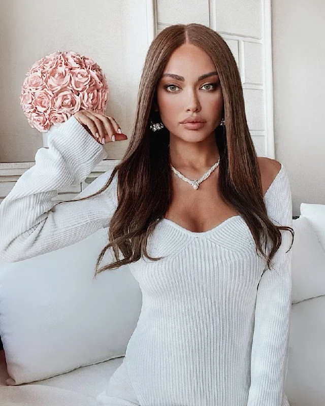 Weekend Offers That Delight Ribbed Knit Asymmetrical Long Sleeve Top