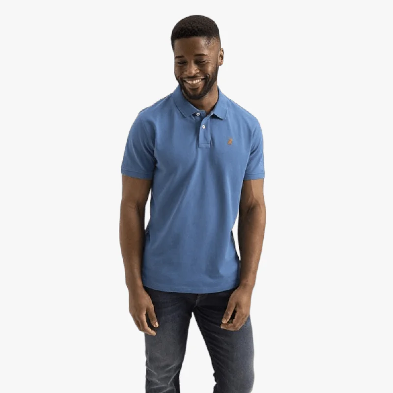 Huge Discounts Polo Mens Carter Pique Short Sleeve Golfer Petrol Blue