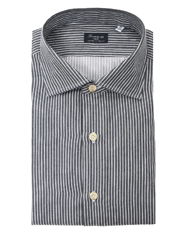 Black Brushed Stripe Sportshirt