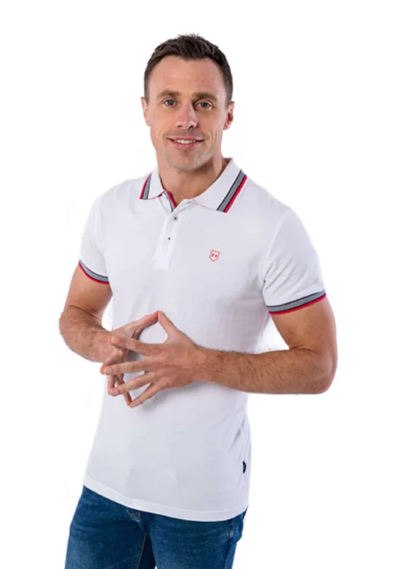 Limited Offer XV Kings by Tommy Bowe Moray Polo Shirt, Ice Mix
