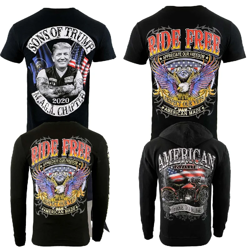 Time-Sensitive Men’s Box-4 Biker Clothing Co. Short Sleeve, Long Sleeve and Hoodie Bundle Box