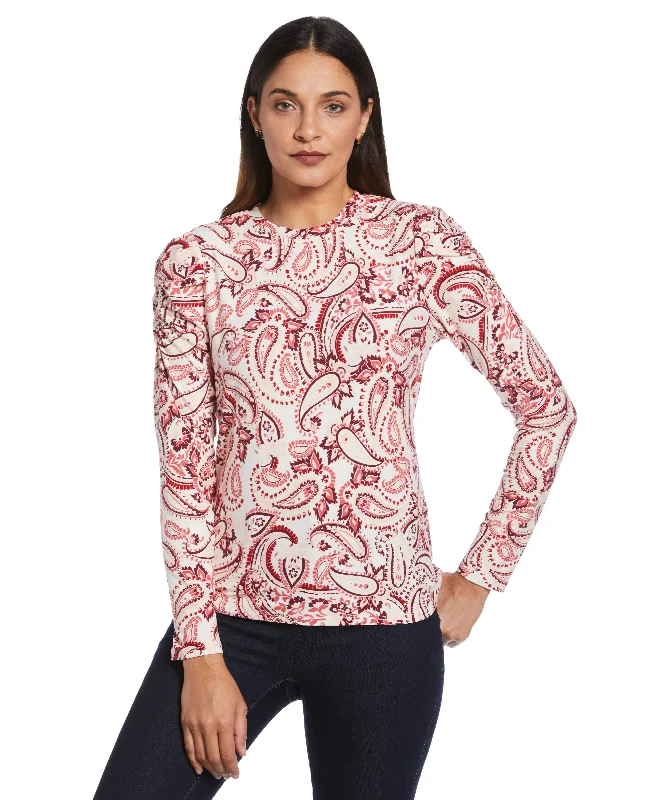 Weekend Bargains to Snag Petite Crew Neck Puff Sleeve Top