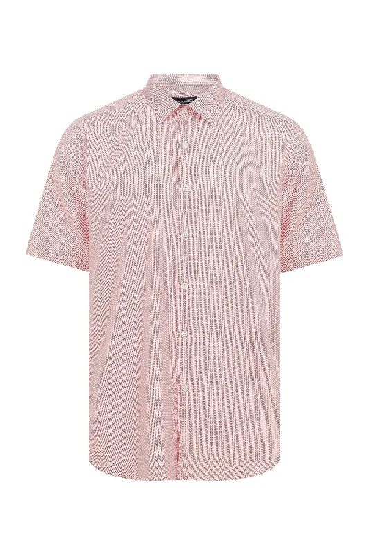 Weekend Bargains to Enjoy Regular Fit Cotton Blend Red Dress Shirt