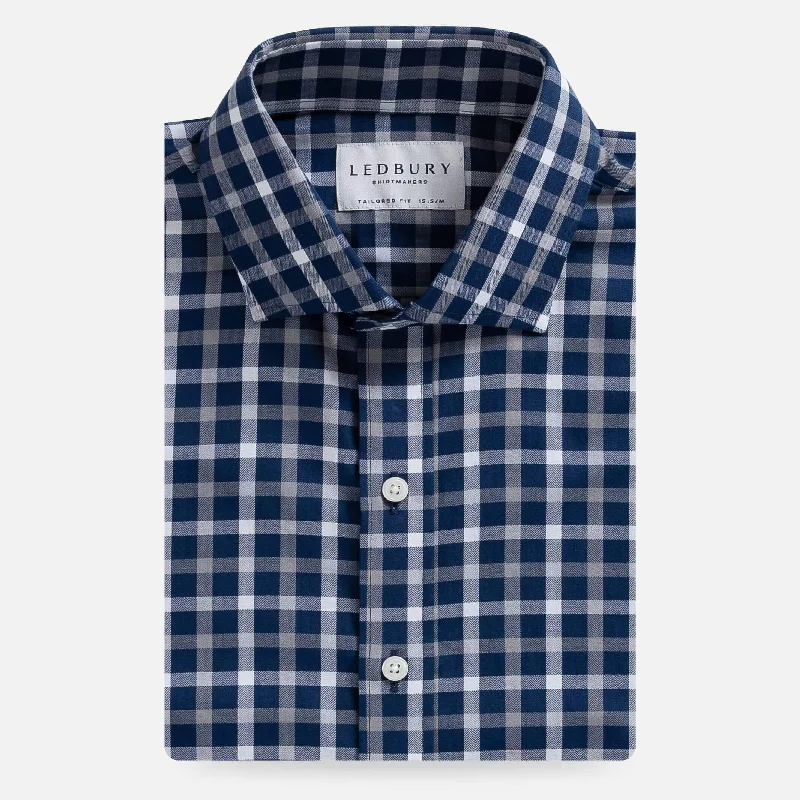 Fantastic Offers The Navy Blue Miller Check Casual Shirt