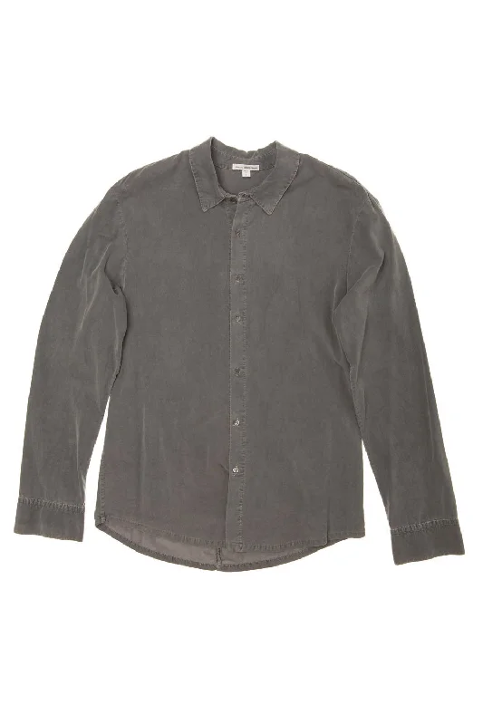 Weekend Savings Fiesta James Perse - Gray Long Sleeve Button Down - US 2