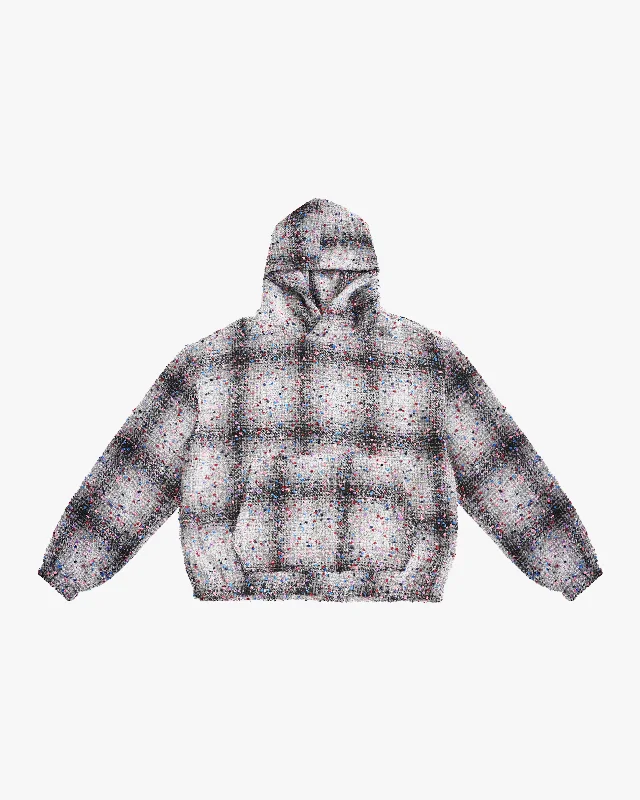 Weekend Shopping Bliss EPTM FLANNEL HOODIE-GREY