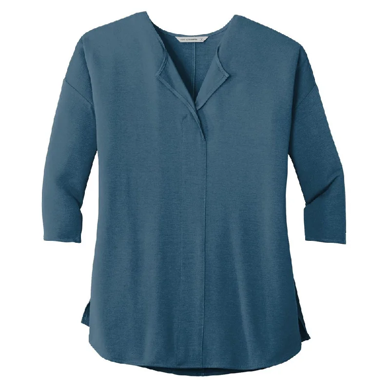 Shop Now Port Authority® Ladies Concept 3/4-Sleeve Soft Split Neck Top