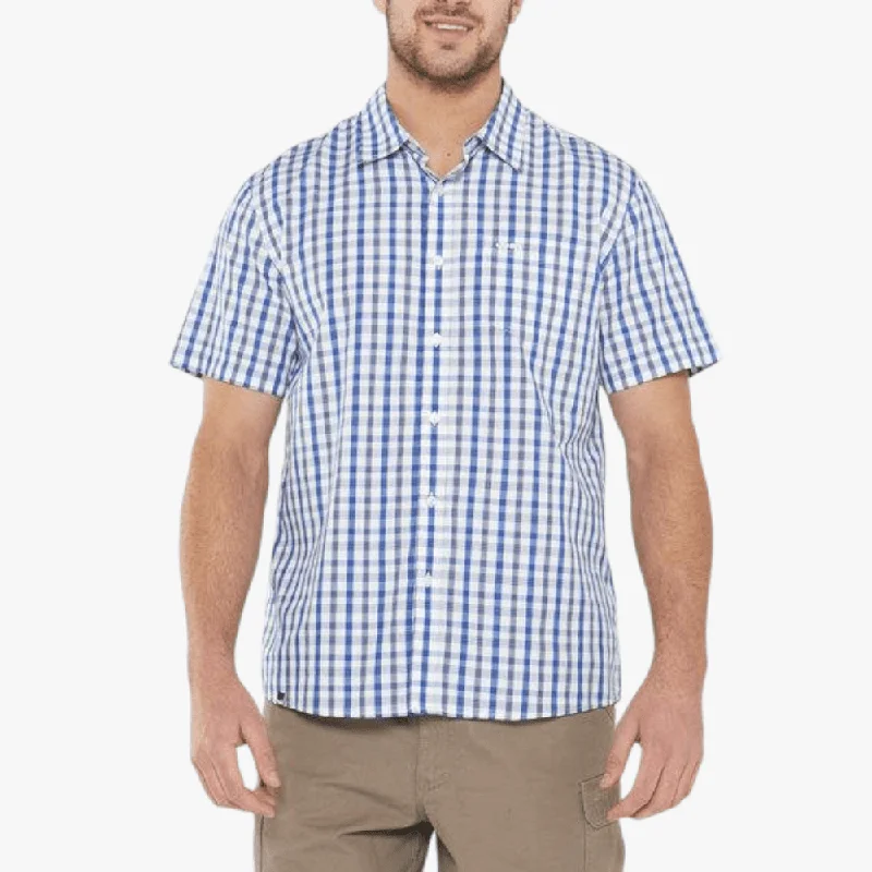 Weekend Deals to Make You Smile Jeep Mens Classic Checks Short Sleeve Shirt Atlantic Blue White Weekend Deals to Make You Smile Jeep Mens Classic Checks Short Sleeve Shirt Atlantic Blue White