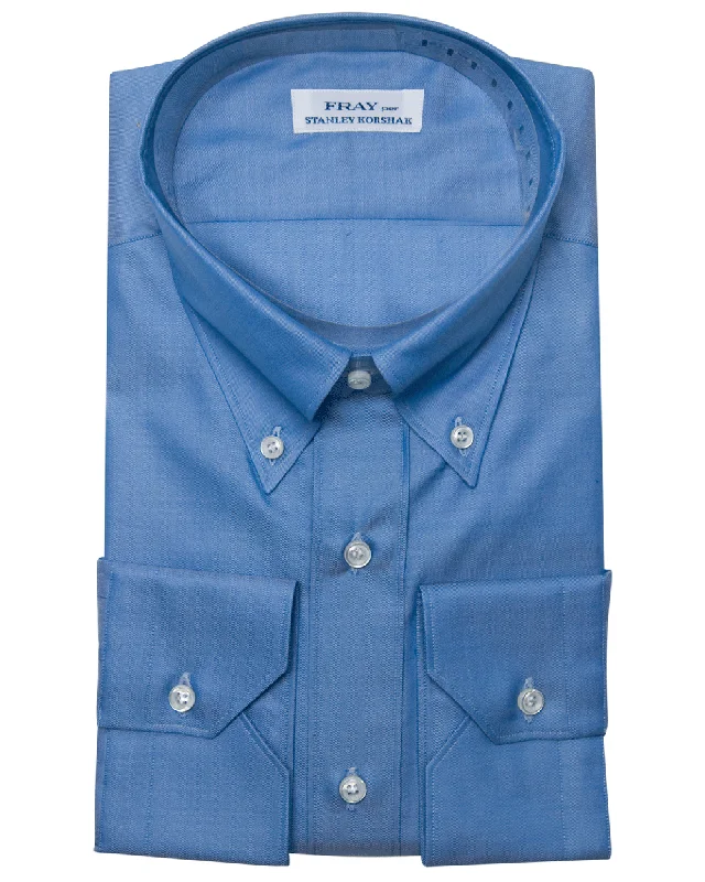 Special Discount Solid Mid Blue Luxe Sportshirt