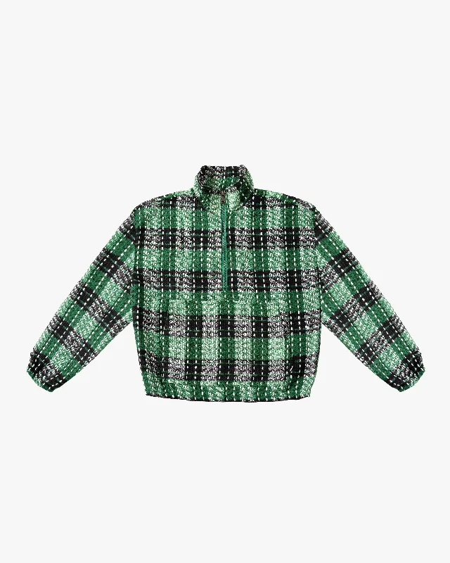 Savings Alert EPTM FLANNEL HALF-ZIP PULLOVER-GREEN