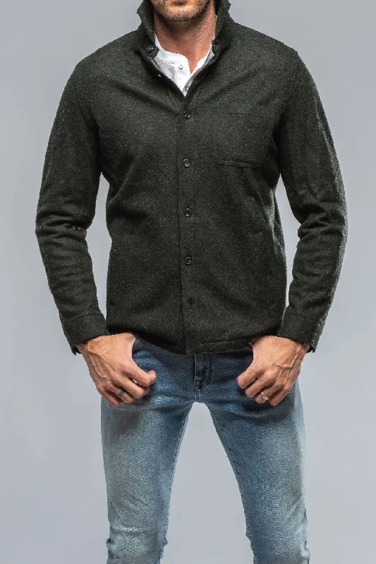 Sooter Cashmere Overshirt in Green