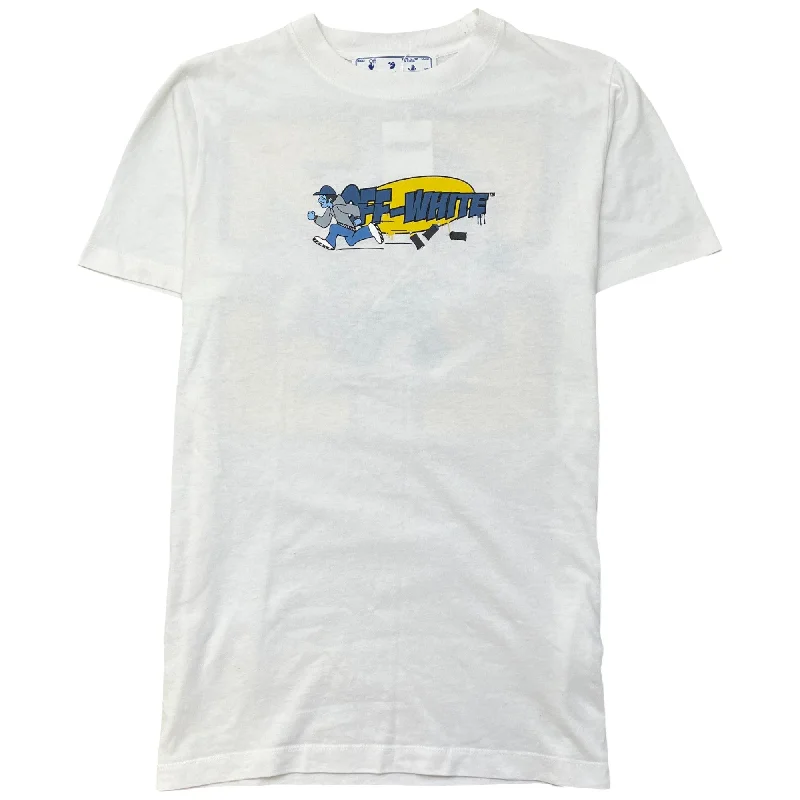 Early Bird Discount Men's Arrow Logo T-Shirt White Size M