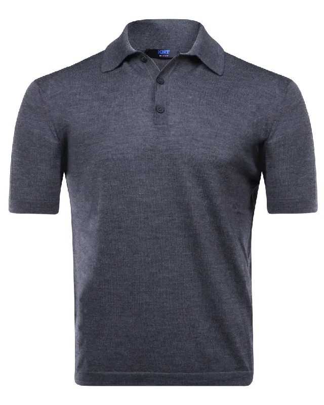 Dark Grey Short Sleeve Polo