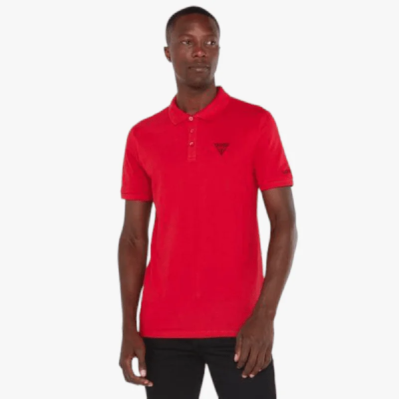 Guess Mens Classic Golfer Chilli Red