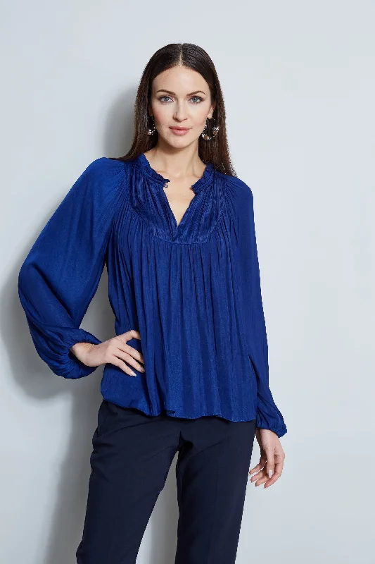 Weekend Savings Spectacular T-Tahari Pleated Blouson Shirt